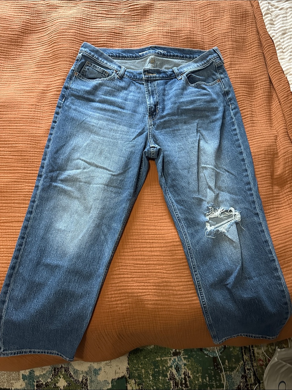 Old Navy Blue Boyfriend Loose Jeans